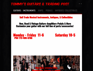 tommysguitars.com screenshot