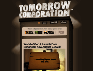 tomorrowcorporation.com screenshot