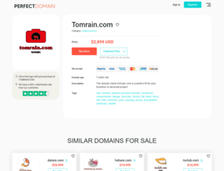 tomrain.com screenshot