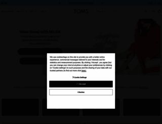 toms.co.uk screenshot
