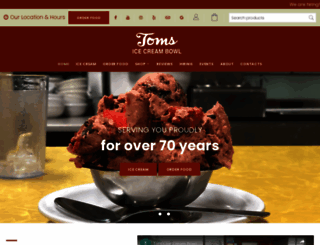 tomsicecreambowl.com screenshot