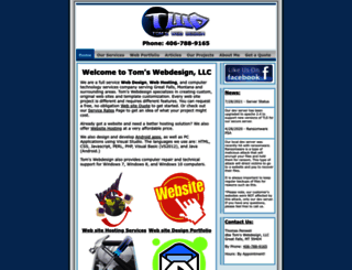 tomswebdesign.net screenshot