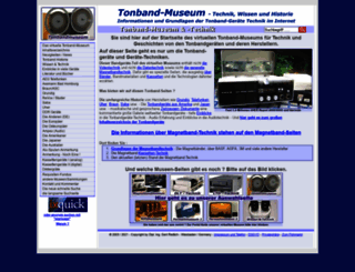 tonbandmuseum.info screenshot