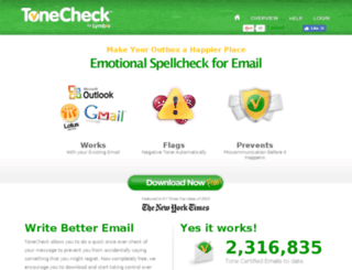tonecheck.com screenshot