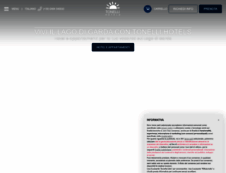 tonellihotels.com screenshot