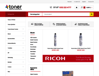 toner.web.tr screenshot