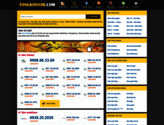 tongkhosim.com screenshot