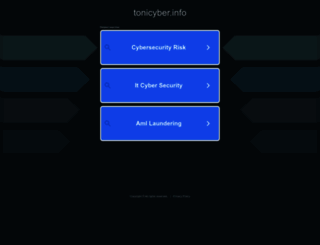 tonicyber.info screenshot