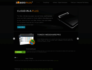 tonidoplug.com screenshot