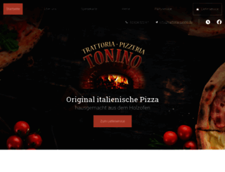 tonino-pizzeria.de screenshot