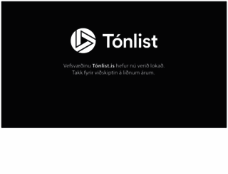 tonlist.is screenshot