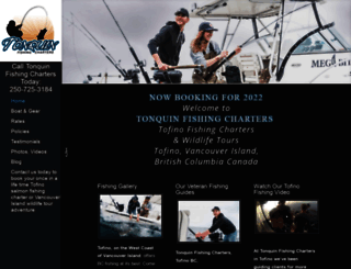 tonquinfishingcharters.com screenshot