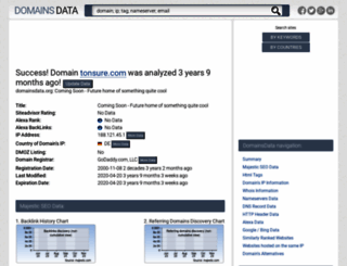 tonsure.com.domainsdata.org screenshot