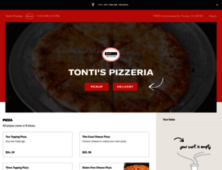 tontispizzeria.com screenshot