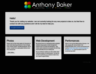 tonybaker.net screenshot