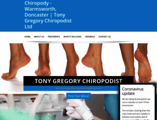 tonygregorychiropodistltd.co.uk screenshot