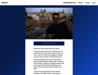 tonymichael.com screenshot
