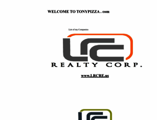 tonypizza.com screenshot