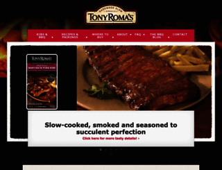tonyromaribs.com screenshot