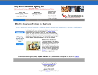 tonyrussiinsurance.com screenshot