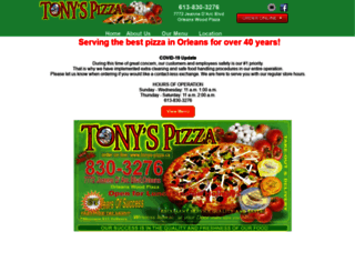 tonys-pizza.ca screenshot