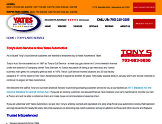 tonysauto-service.com screenshot