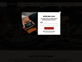 tonyscoffee.com screenshot