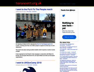 tonyscott.org.uk screenshot