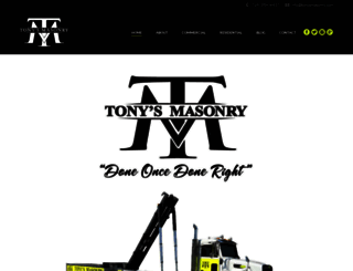 tonysmasonry.com screenshot