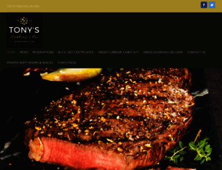 tonysrestaurant.com screenshot