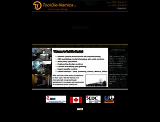 tool-die-namics.com screenshot