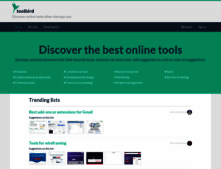 toolbird.com screenshot
