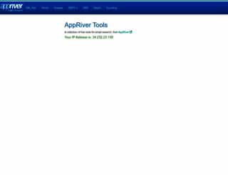 tools.appriver.com screenshot