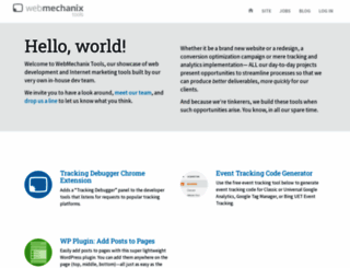 tools.webmechanix.com screenshot