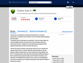 toolwiz-care.informer.com screenshot