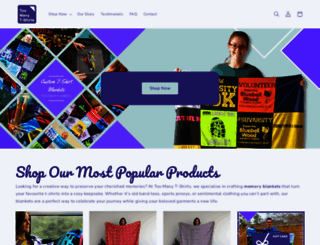 toomanytshirts.co.uk screenshot