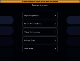 toomeeting.com screenshot