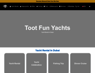 tootfunyachts.com screenshot