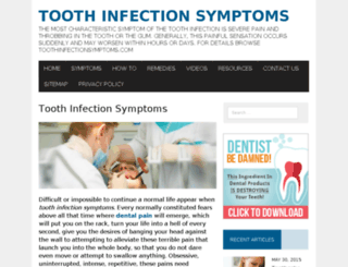 toothinfectionsymptoms.com screenshot