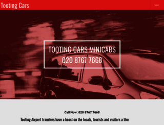 tootingcarsminicabs.co.uk screenshot
