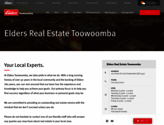 toowoomba.eldersrealestate.com.au screenshot