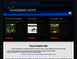 top-10-gazebo-kits.com screenshot