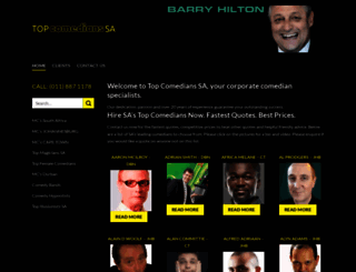 top-comedians.co.za screenshot