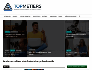 top-metiers.fr screenshot
