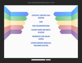 top-telemarketing-tips.com screenshot