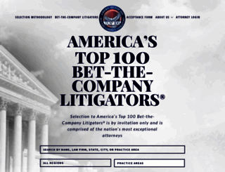 top100betthecompanylitigators.com screenshot