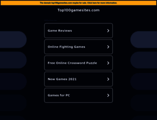 top100gamesites.com screenshot