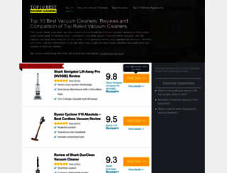 top10bestvacuumcleaners.reviews screenshot