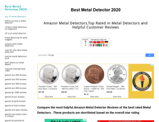 top10metaldetectors.com screenshot