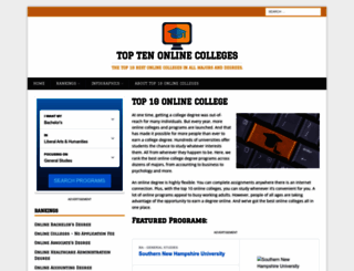 top10onlinecolleges.org screenshot